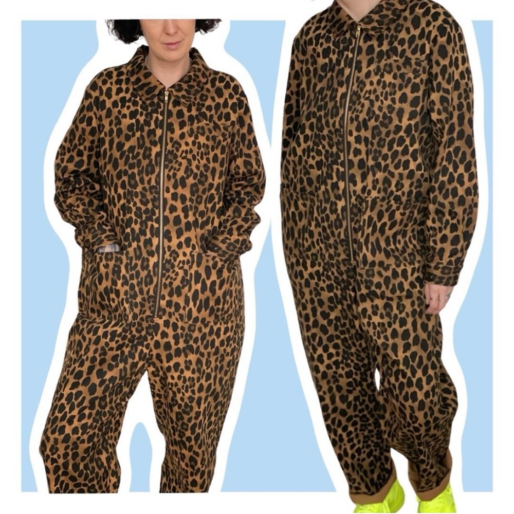 Red Sky Baggy Leopard Boilersuit